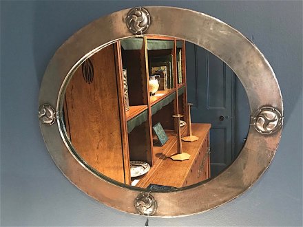 OI1000 PEWTER FRAMED MIRROR BY LIBERTY & CO
