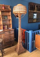 F1026 ARTS & CRAFTS WICKER STANDARD LAMP