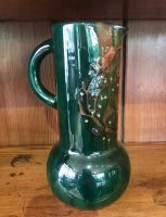 OI1065 ARTS & CRAFTS POTTERY JUG BY ELTON