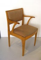 F329 EDWARD BARNSLEY PAIR OAK CHAIRS