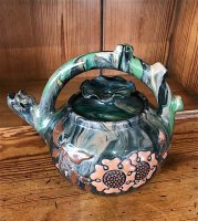 OI1067 ARTS & CRAFTS POTTERY TEAPOT BY ELTON