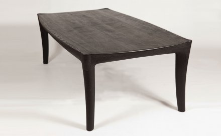 F1007 BARNSLEY WORKSHOP SCORCHED OAK TABLE BY JAMES RYAN