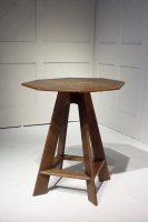 F1063 ARTS & CRAFTS OAK SIDE TABLE BY LEONARD WYBURD