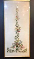 W812 VICTORIAN FRAMED EMBROIDERY