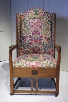 F1059 ARTS & CRAFTS OAK CHAIR BY G M ELLWOOD