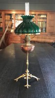 OI1103 ARTS & CRAFTS LAMP BY WAS BENSON