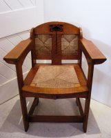 F285 E G Punnett Oak Chair