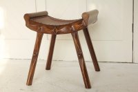 F861 ARTS & CRAFTS STOOL BY ARTHUR ROMNEY GREEN