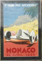 W729 MONACO ADVERTISING POSTER